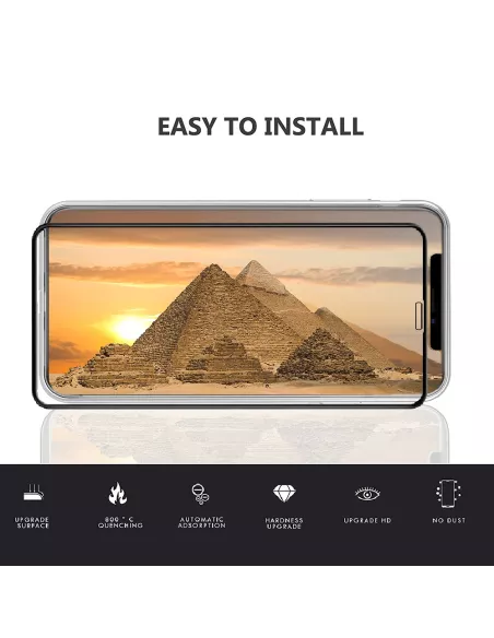 iPhone 12 Mini (5.4") - Protection écran verre trempé intégrale iGu...