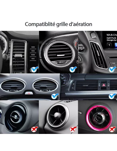 Magnetic Smartphone Car Holder Airfix V1 for rear grill...