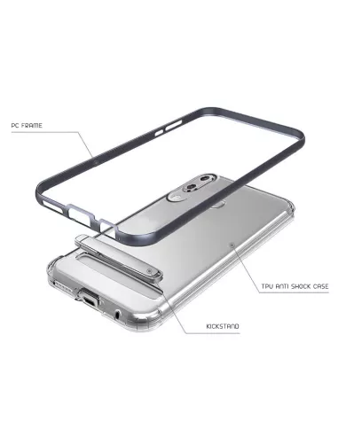 Zenfone Max M1 (ZB555KL) Crutch Case Shockproof + Screen Protector 9...