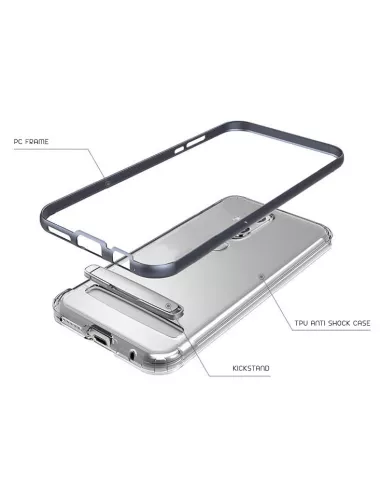Zenfone 5 Lite (ZC600KL) Crutch Case Antichocs + Protection écran 9...