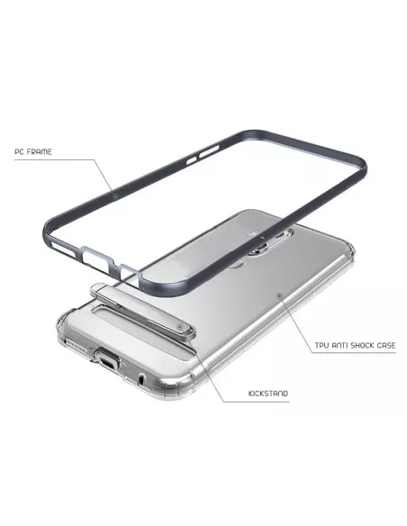 Zenfone 5 Lite (ZC600KL) Crutch Case Antichocs + Protection écran 9...