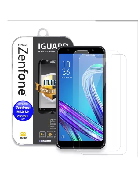 Zenfone Max M1 (ZB555KL) - Lot de 2 Protections écran iGuard en ver...