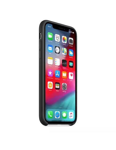 iPhone Xs Max Liquid Silicone Soft Touch Case - Black | Ibroz