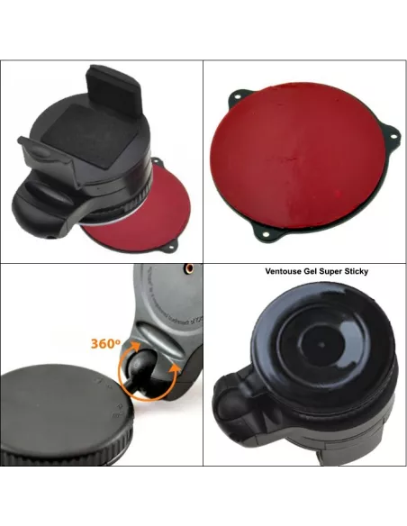 Mini suction cup car mount for windshield and dashboard | Ibroz
