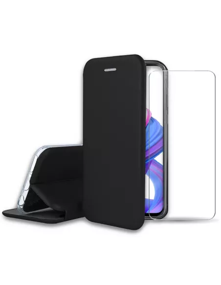 Honor 9X Etui Cuir Folio CLAM | Ibroz
