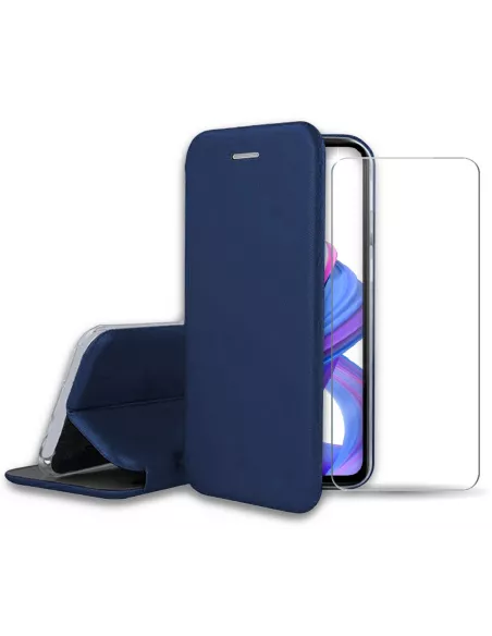 Honor 9X Etui Cuir Folio CLAM | Ibroz
