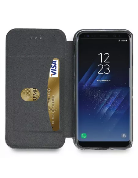 Samsung Galaxy S8 Leather Case Folio CLAM | Ibroz