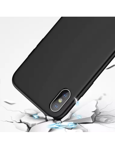 iPhone Xs Max Liquid Silicone Soft Touch Case - Black | Ibroz
