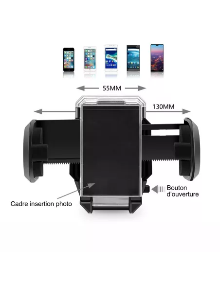 Gooseneck suction cup holder (21cm) | Ibroz