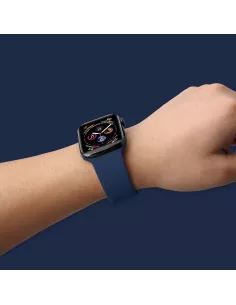 Apple Watch Band 8, 7, 6, SE, 5, 4, 3 - SoftTouch - Navy Blue... 2