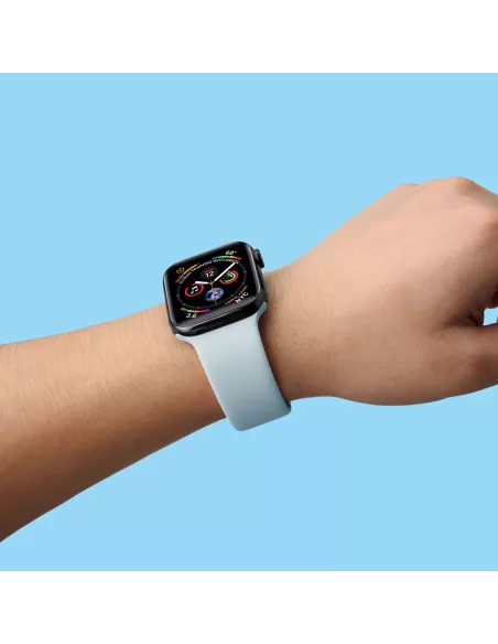 Apple Watch Band 8, 7, 6, SE, 5, 4, 3 - SoftTouch - Light Blue |...