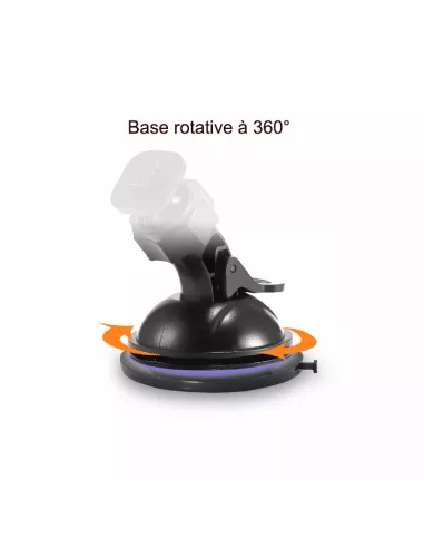 Base adhésive rotative pour support auto à ventouse | Ibroz