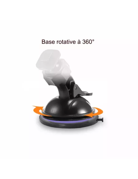 Base adhésive rotative pour support auto à ventouse | Ibroz