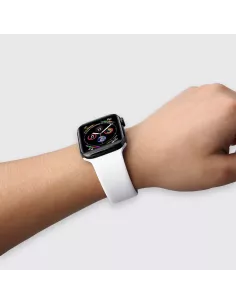 Bracelet Apple Watch 8, 7, 6, SE, 5, 4, 3 - SoftTouch - Blanc | Ibroz 2