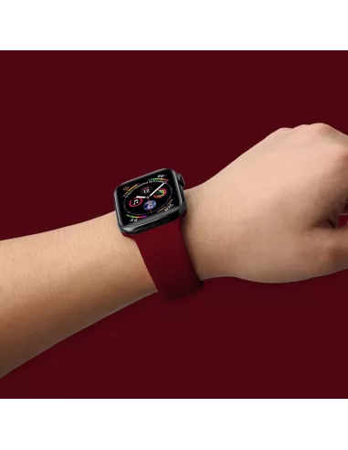 Apple Watch Band 8, 7, 6, SE, 5, 4, 3 - SoftTouch - Bordeaux | ...