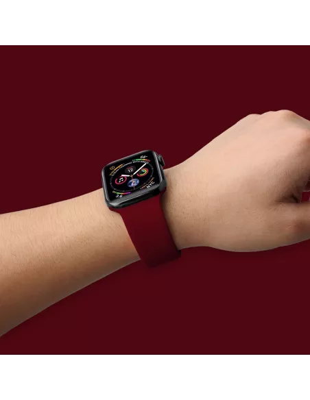 Bracelet Apple Watch 8, 7, 6, SE, 5, 4, 3 - SoftTouch - Bordeaux | ...