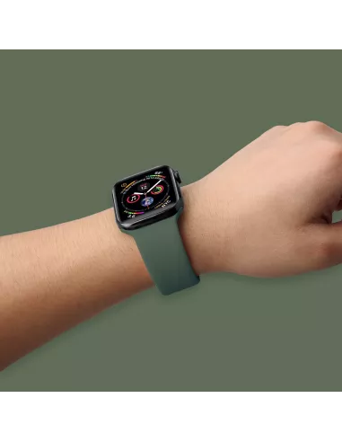 Apple Watch Band 8, 7, 6, SE, 5, 4, 3 - SoftTouch - Khaki Green M...
