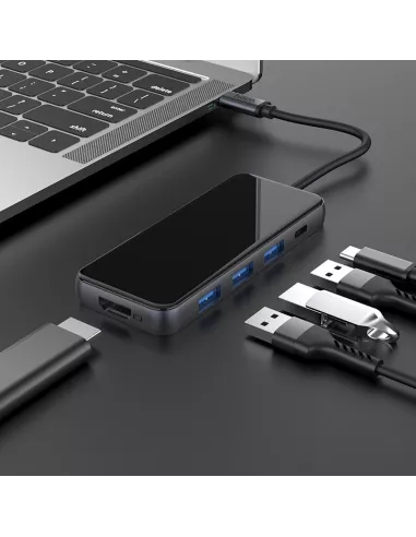 5 in 1 TIGER 5 Hub - USB C to PD Charge + 3 USB 3.0 Ports + HDMI ...