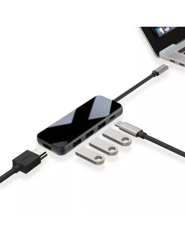 5 in 1 TIGER 5 Hub - USB C to PD Charge + 3 USB 3.0 Ports + HDMI ...