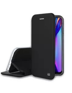 Oppo A12K Folio Clam Leather Case + Tempered Glass | Ibroz