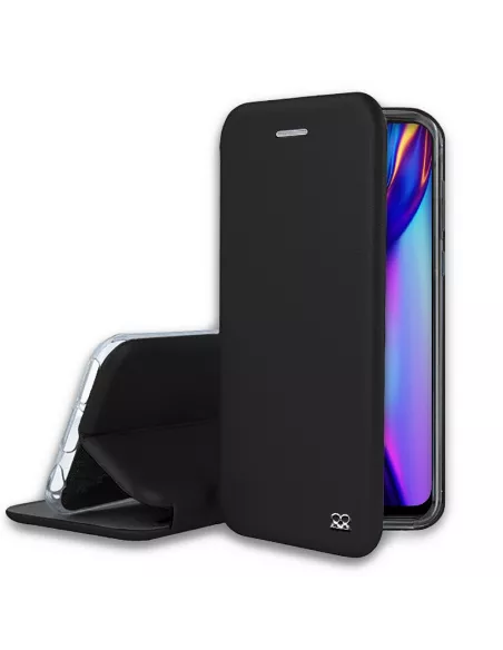 Oppo A12K Etui Cuir Folio Clam + Verre Trempé | Ibroz