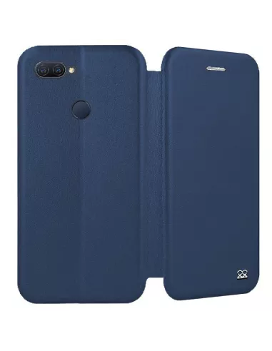 Oppo A12K Folio Clam Leather Case + Tempered Glass | Ibroz