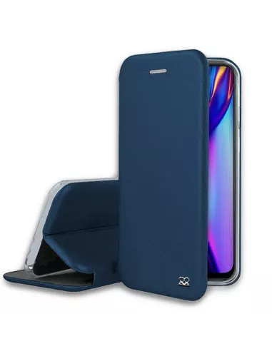 Oppo A12K Folio Clam Leather Case + Tempered Glass | Ibroz