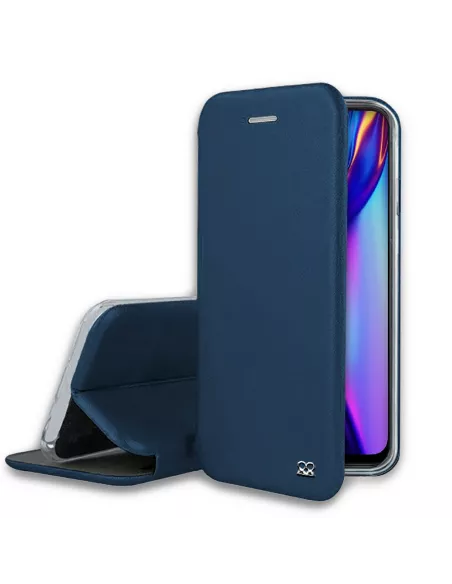 Oppo A12K Etui Cuir Folio Clam + Verre Trempé | Ibroz