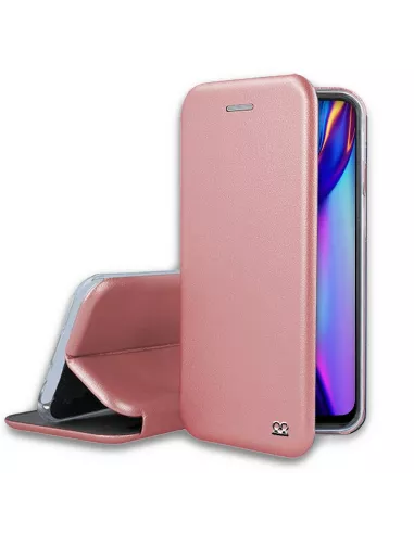 Oppo A12K Folio Clam Leather Case + Tempered Glass | Ibroz