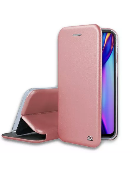 Oppo A12K Etui Cuir Folio Clam + Verre Trempé | Ibroz