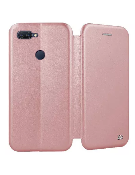 Oppo A12K Folio Clam Leather Case + Tempered Glass | Ibroz