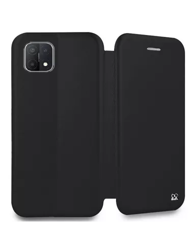 Oppo A15 Etui Cuir Folio Clam - Noir | Ibroz
