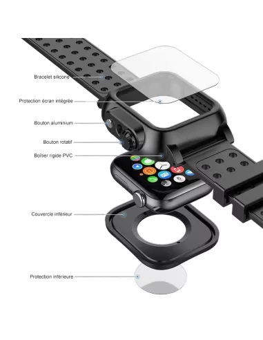 Defender 360° Waterproof Wristband Apple Watch 4, 5, 6, SE | Ibroz