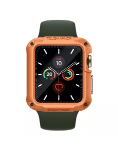 Coque Armor Defender Orange pour Apple Watch 4, 5, 6, SE | Ibroz