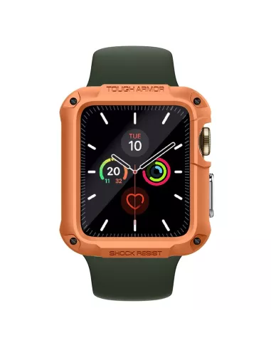 Coque Armor Defender Orange pour Apple Watch 4, 5, 6, SE | Ibroz