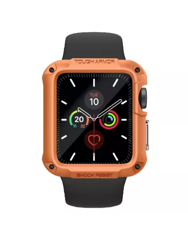 Coque Armor Defender Orange pour Apple Watch 4, 5, 6, SE | Ibroz