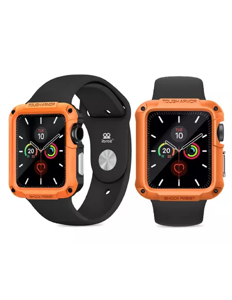 Coque Armor Defender Orange pour Apple Watch 4, 5, 6, SE | Ibroz