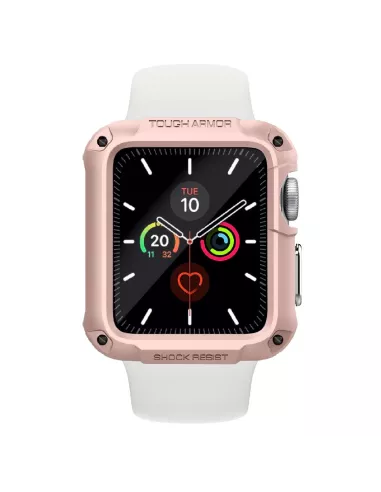 Coque Armor Defender Rose pour Apple Watch 4, 5, 6, SE | Ibroz