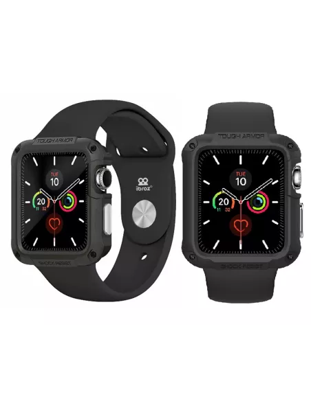 Coque Armor Defender Noir pour Apple Watch 4, 5, 6, SE | Ibroz
