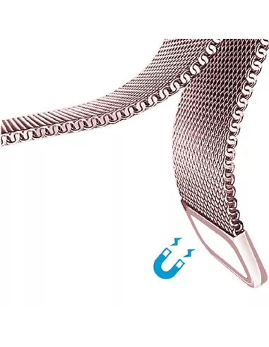 Apple Watch Band 8, 7, 6, SE, 5, 4, 3 - Stainless Steel Milanese ...