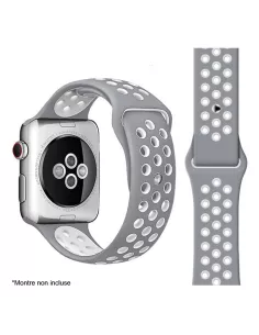 Bracelet Sport Apple Watch 7, 6, SE, 5, 4, 3 - Gris | Ibroz