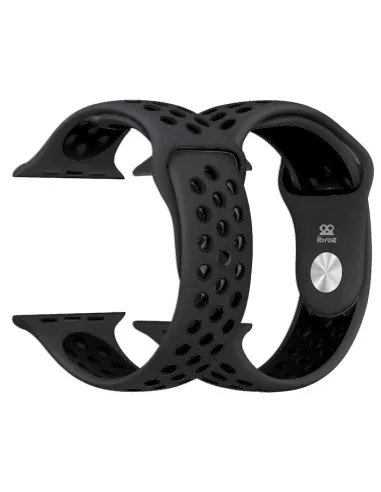 Sport Wristband Apple Watch 7, 6, SE, 5, 4, 3 - Black | Ibroz