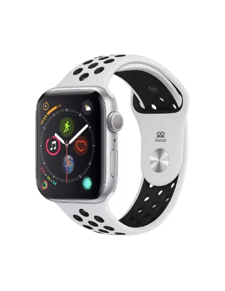 Sport Wristband Apple Watch 8, 7, 6, SE, 5, 4, 3 - White/Black | Ibroz