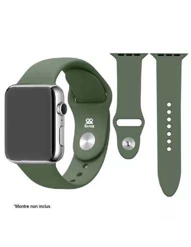 Apple Watch Band 8, 7, 6, SE, 5, 4, 3 - SoftTouch - Khaki Green M...