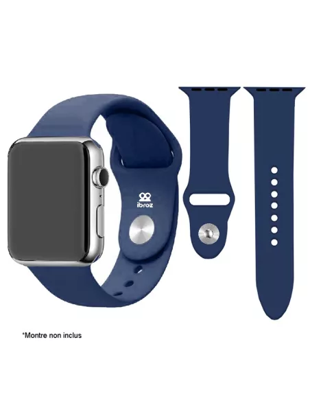 Bracelet Apple Watch 8, 7, 6, SE, 5, 4, 3 - SoftTouch - Bleu marine...