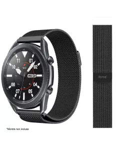 Bracelet acier à maille milanaise avec fermeture magnétique 20 et 2...