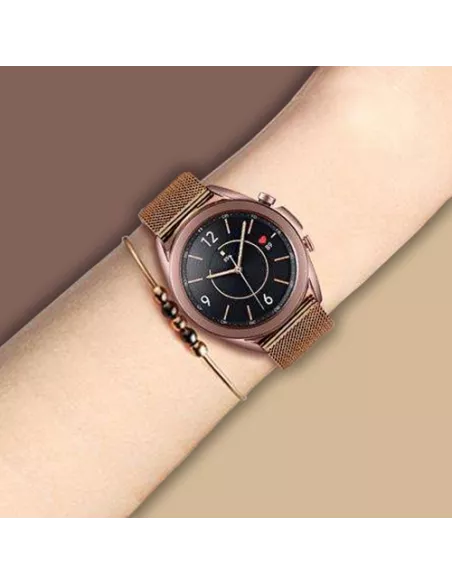 Samsung / Huawei Watch Stainless Steel Milanese Mesh Bracelet - Champagne ...