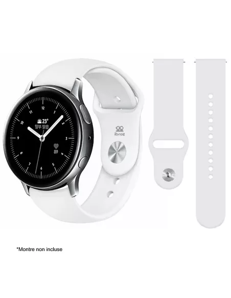 Samsung / Huawei Universal SoftTouch Wristband - 20mm - White | Ibroz