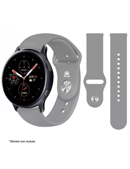 Bracelet SoftTouch Universel Samsung / Huawei - Gris | Ibroz