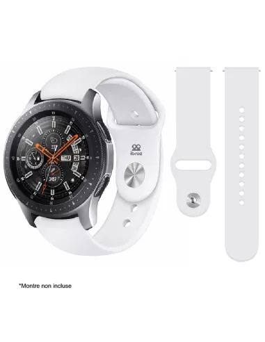 Bracelet SoftTouch Universel 22mm Samsung / Huawei - Blanc | Ibroz